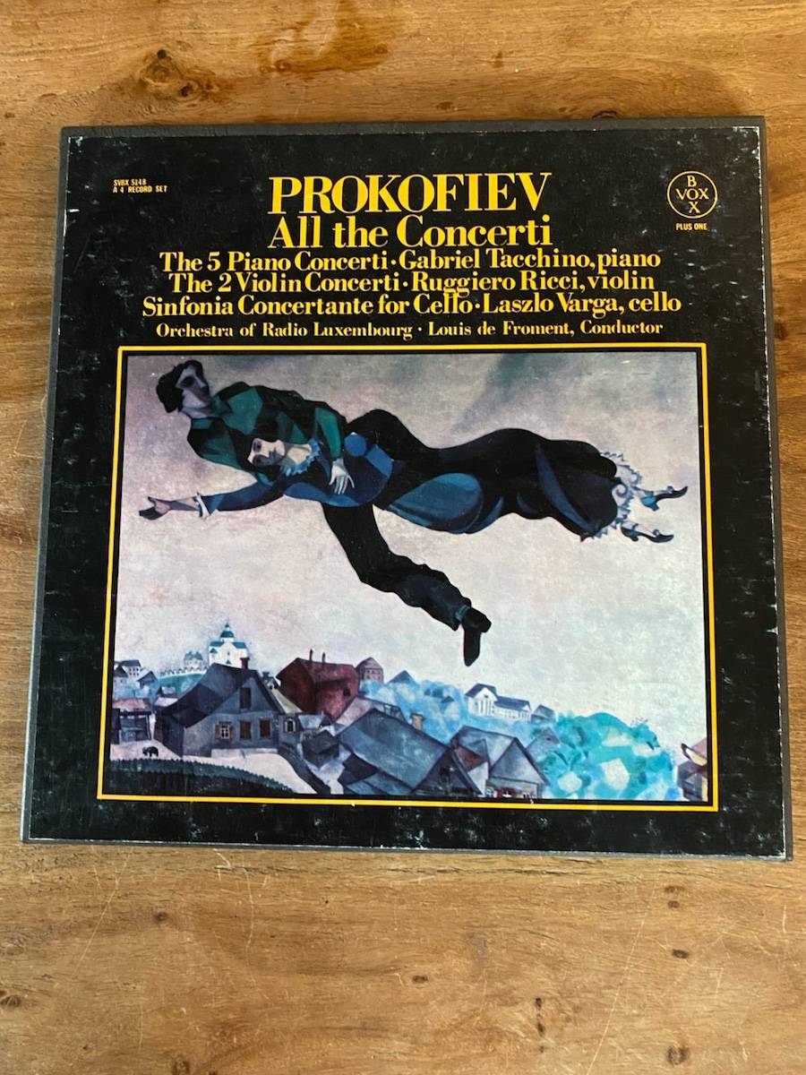 Coffret de 4 vinyles 33 tours Prokofiev « All the Concerti »