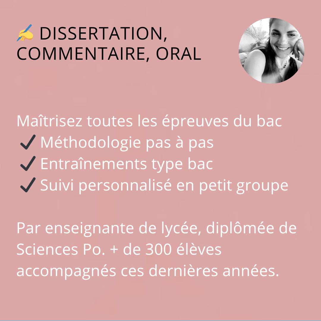 Préparation oral et écrit bac français – Nantes – Encadrement structuré