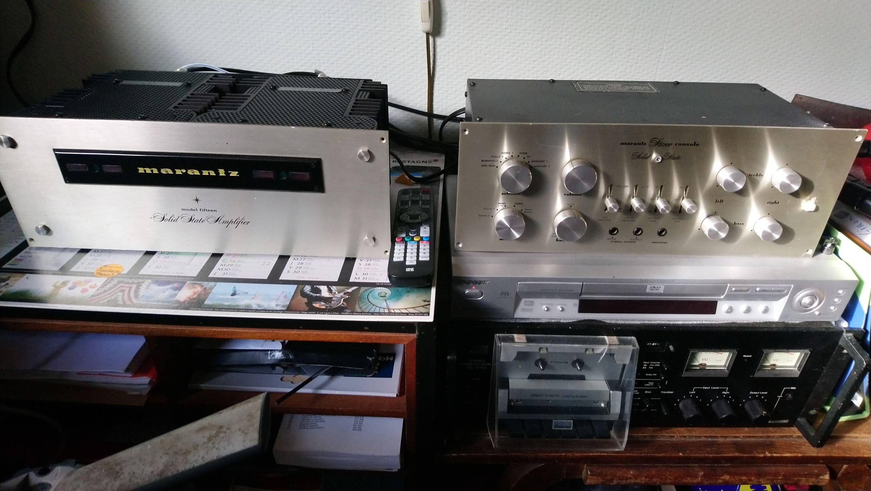 Vends ampli + préampli Marantz
