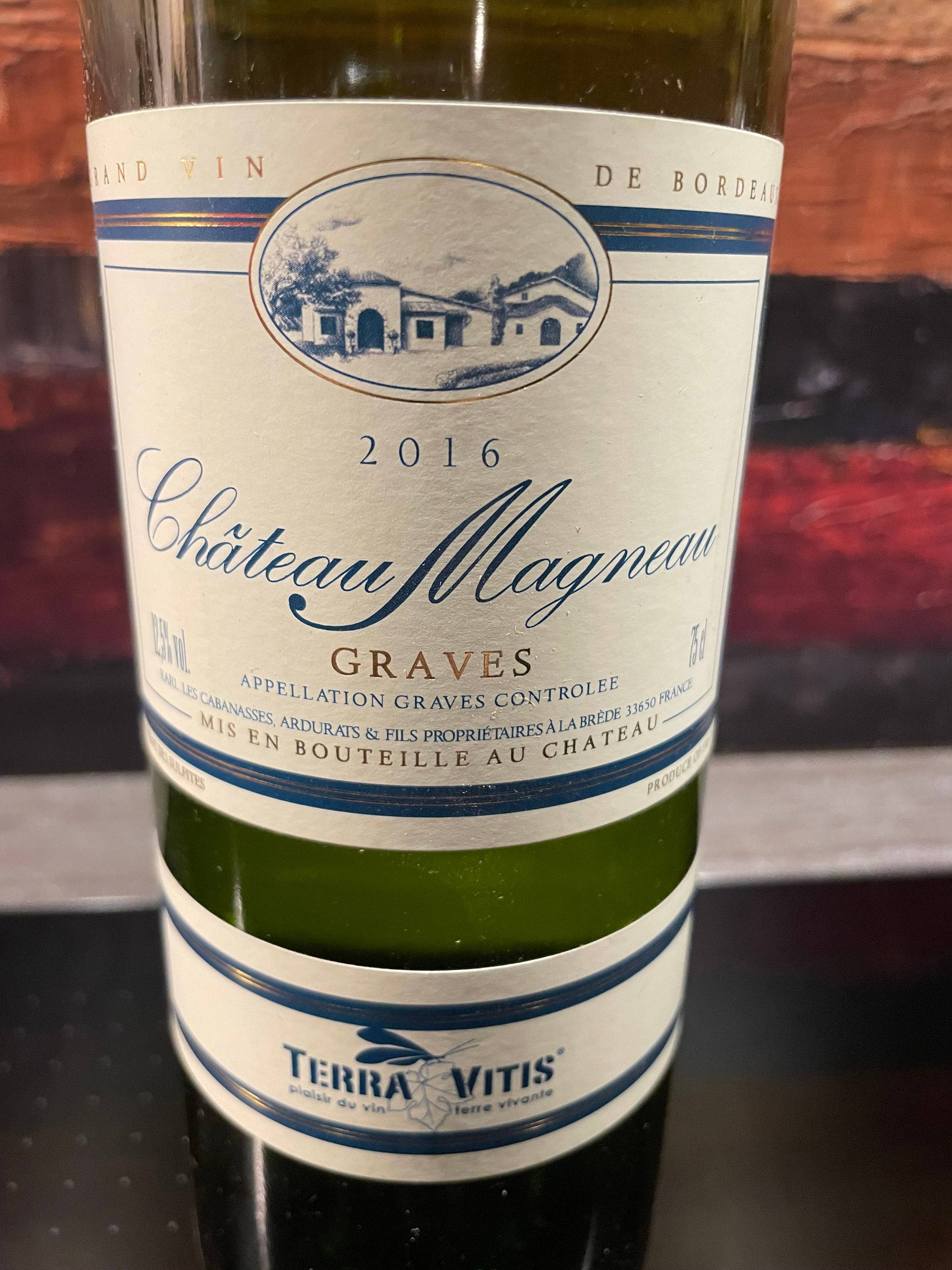 Vends 1 Bt Château Magneau 2016 Graves Blanc