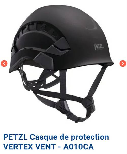 Vends casque de protection Petzl Vertex Vent (A010CA03), état proche du neuf
