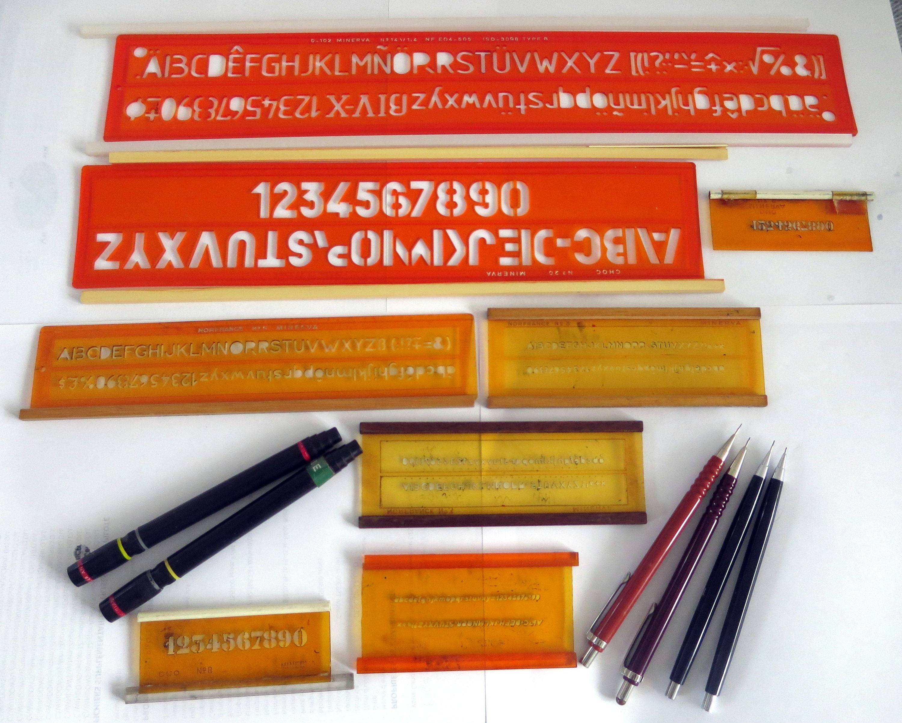 Vends outils de dessin technique d’architecture vintage