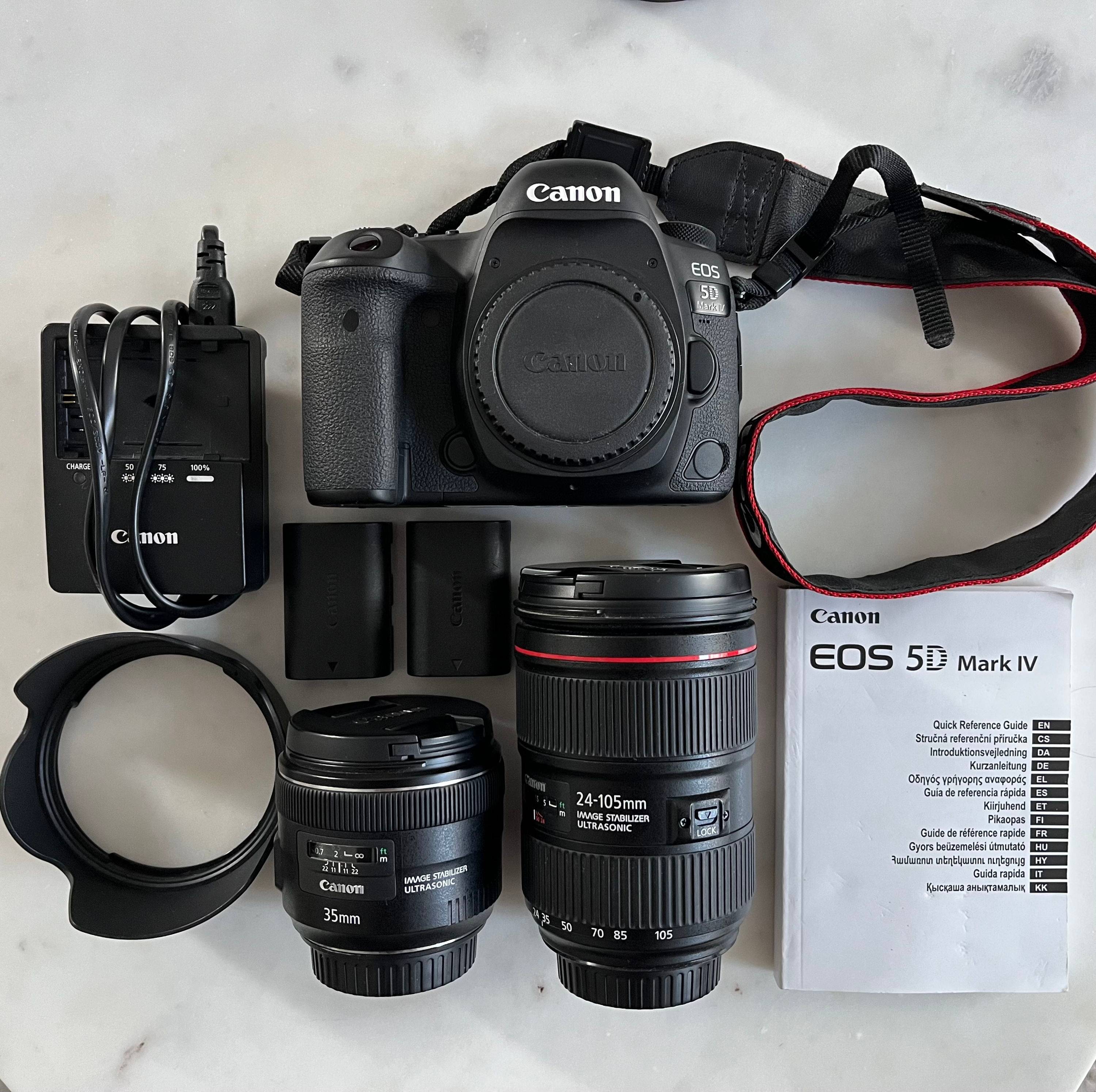 Vends Canon 5D Mark IV + objectifs 24-105mm et 35mm