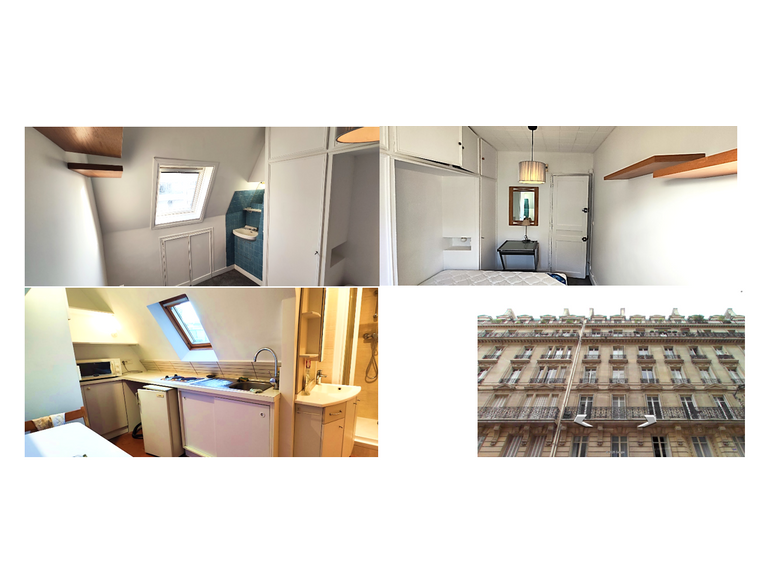 Loue studio meublé - 16m² - 17ème arrondissement Wagram