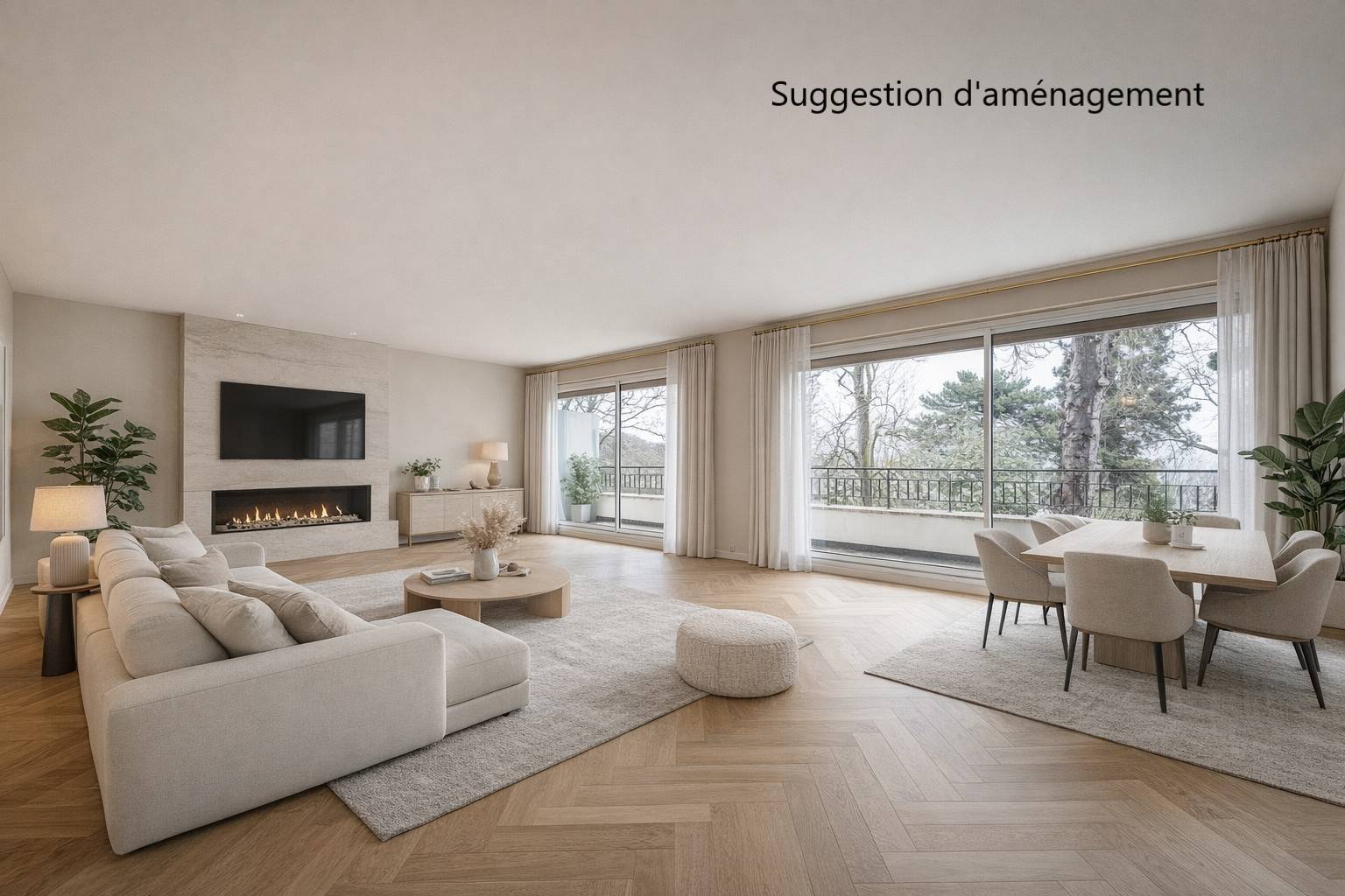 Vends appartement 149m² - 5 pièces - 3 chambres - Ville d’Avray (92)