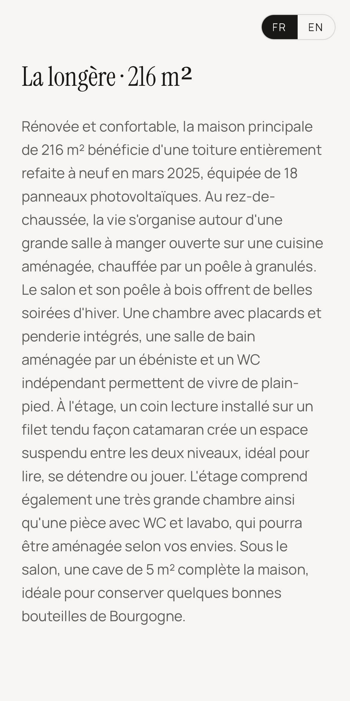 Une photo de l’annonce