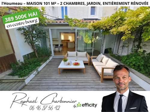 Maison rénovée de 100m² avec dépendance, terrasse, jardin et accès à pied à toutes les commodités