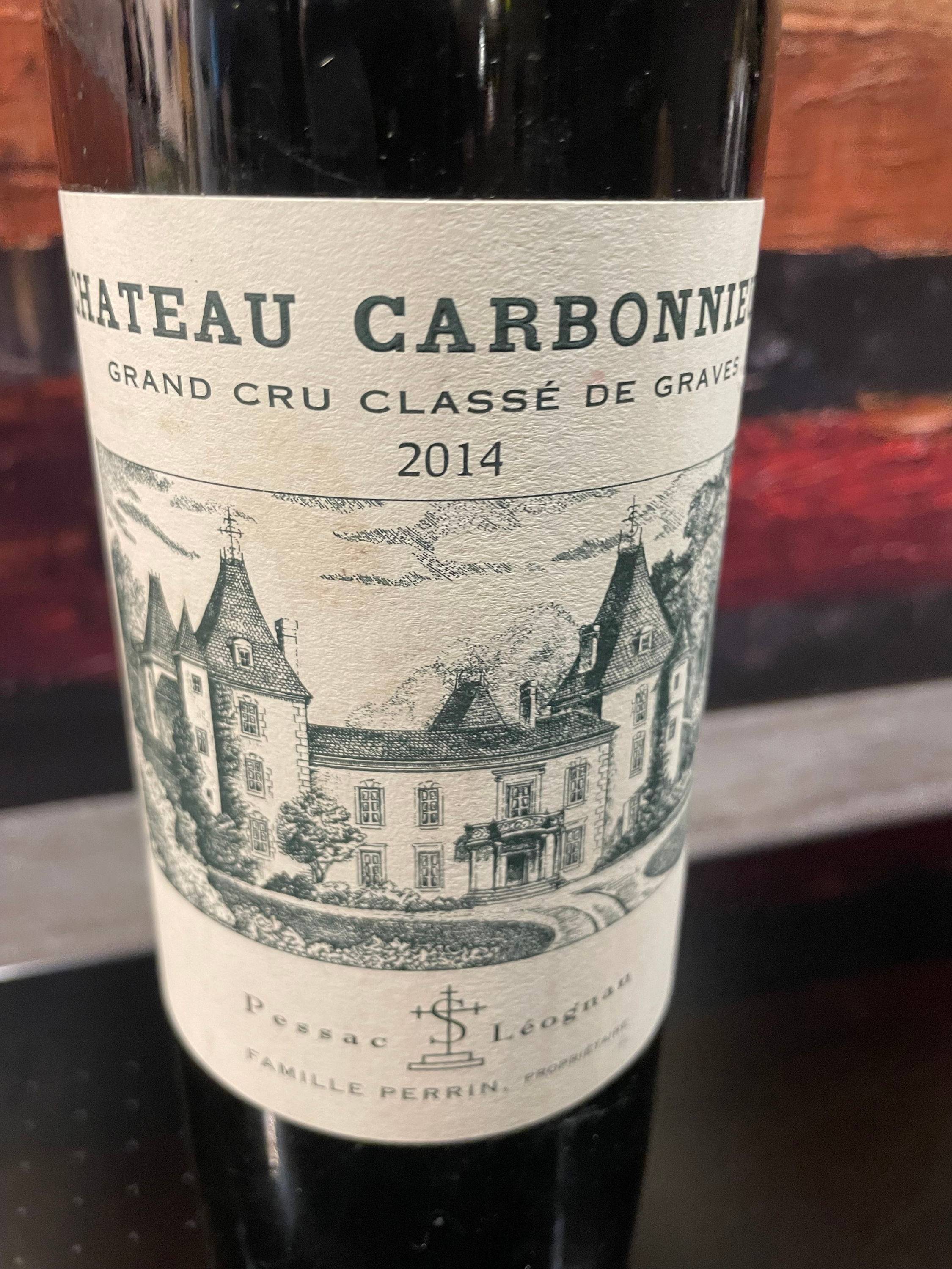 Vends 1 Bouteille Château Carbonnieux 2014 Grand Cru Classé Pessac Léognan
