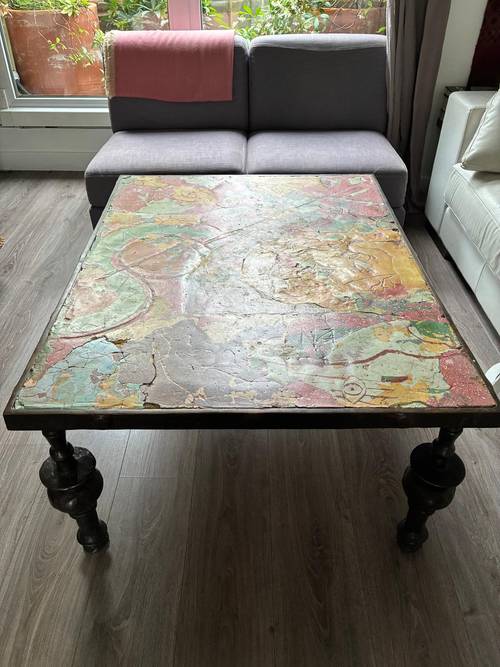 Vends table basse - pièce unique signée Hubert Le Gall (1994)