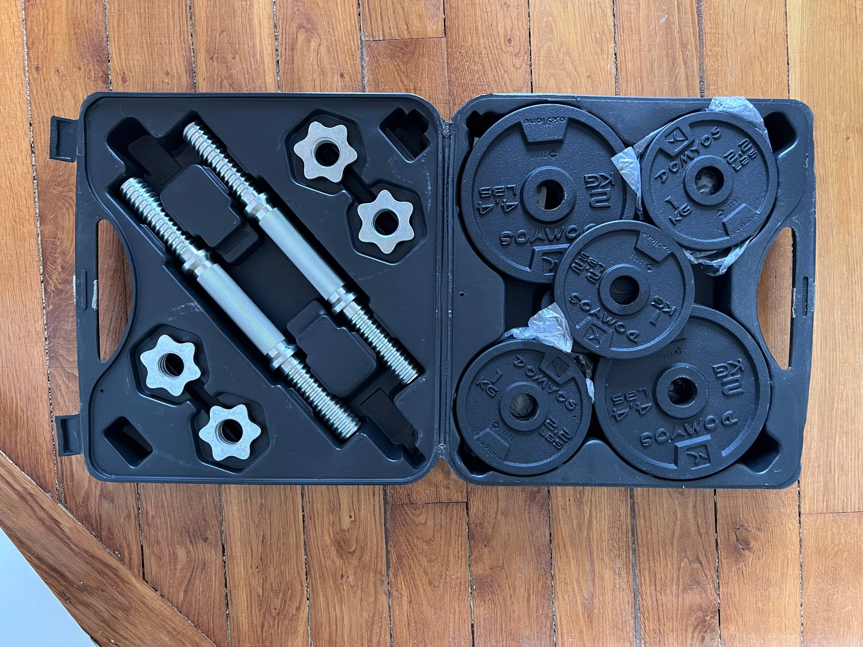 Vends kit d’haltères 20 kg très bon état Décathlon