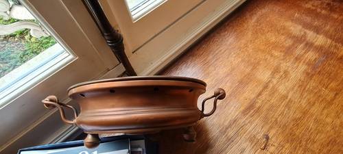 Vends chauffe plat à bougies en cuivre