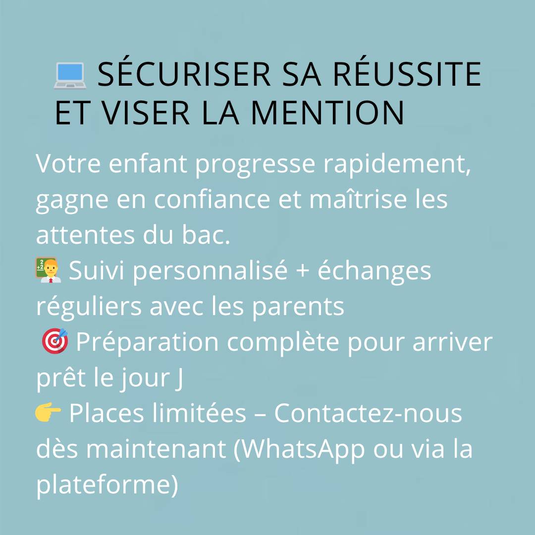 Propose 10 semaines de révisions premium pour le Bac 2026 par Agence Coaching Scolaire