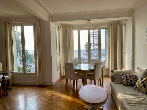 Vends appartement belle époque front de mer - 78m² - Boulevard Franck Pilatte Nice Port Mont Boron