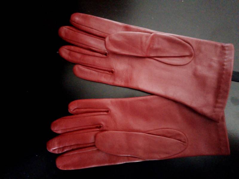 Gants agneau rouge
