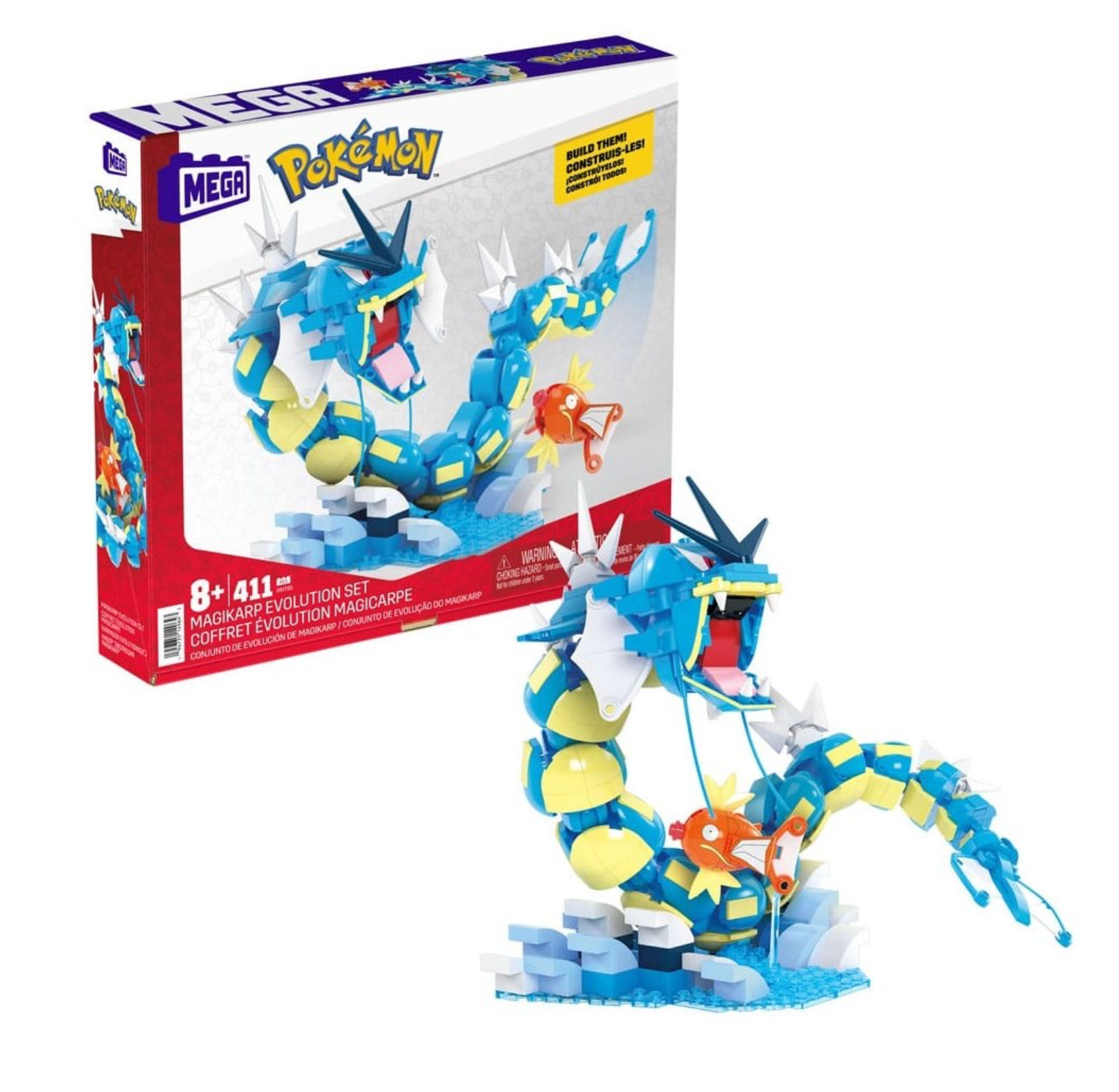 Mega Pokémon complet coffret évolution magicarpe comme neuf