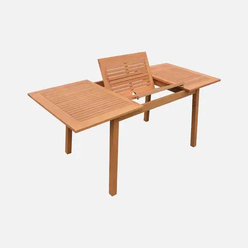 Vends table de jardin en bois 120-180 cm intérieur / extérieur