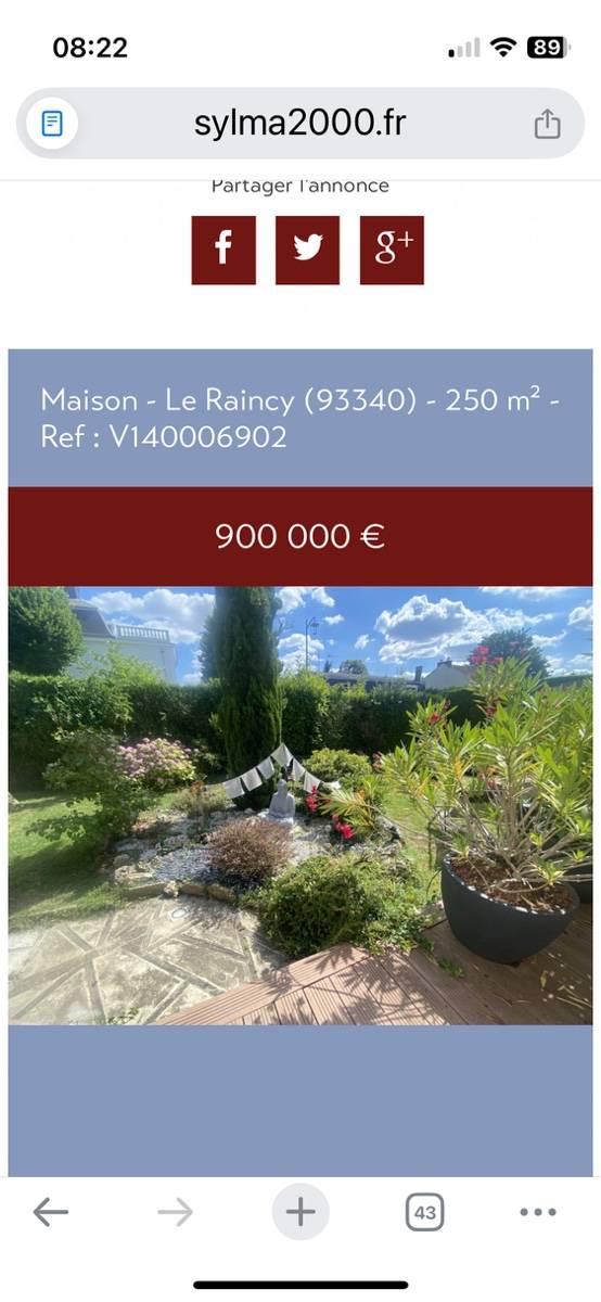 Une photo de l’annonce