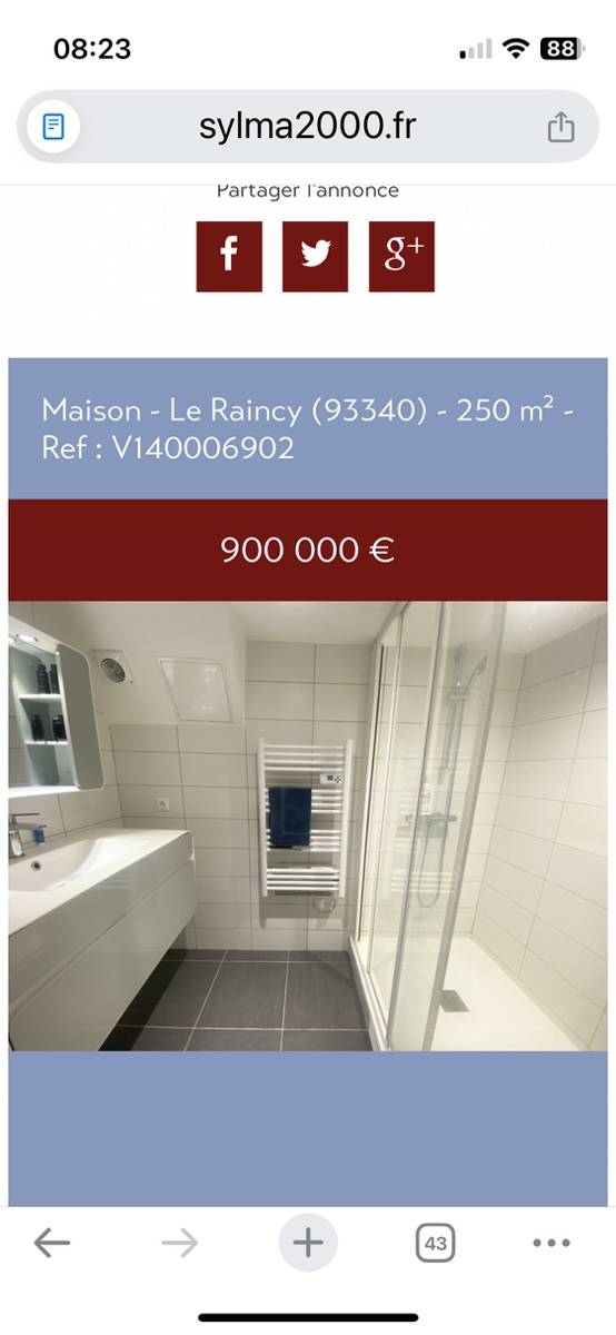 Une photo de l’annonce