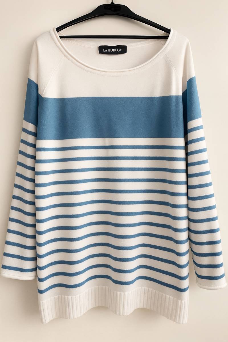 Vends marinière bleu ciel marque Hublot - Taille L