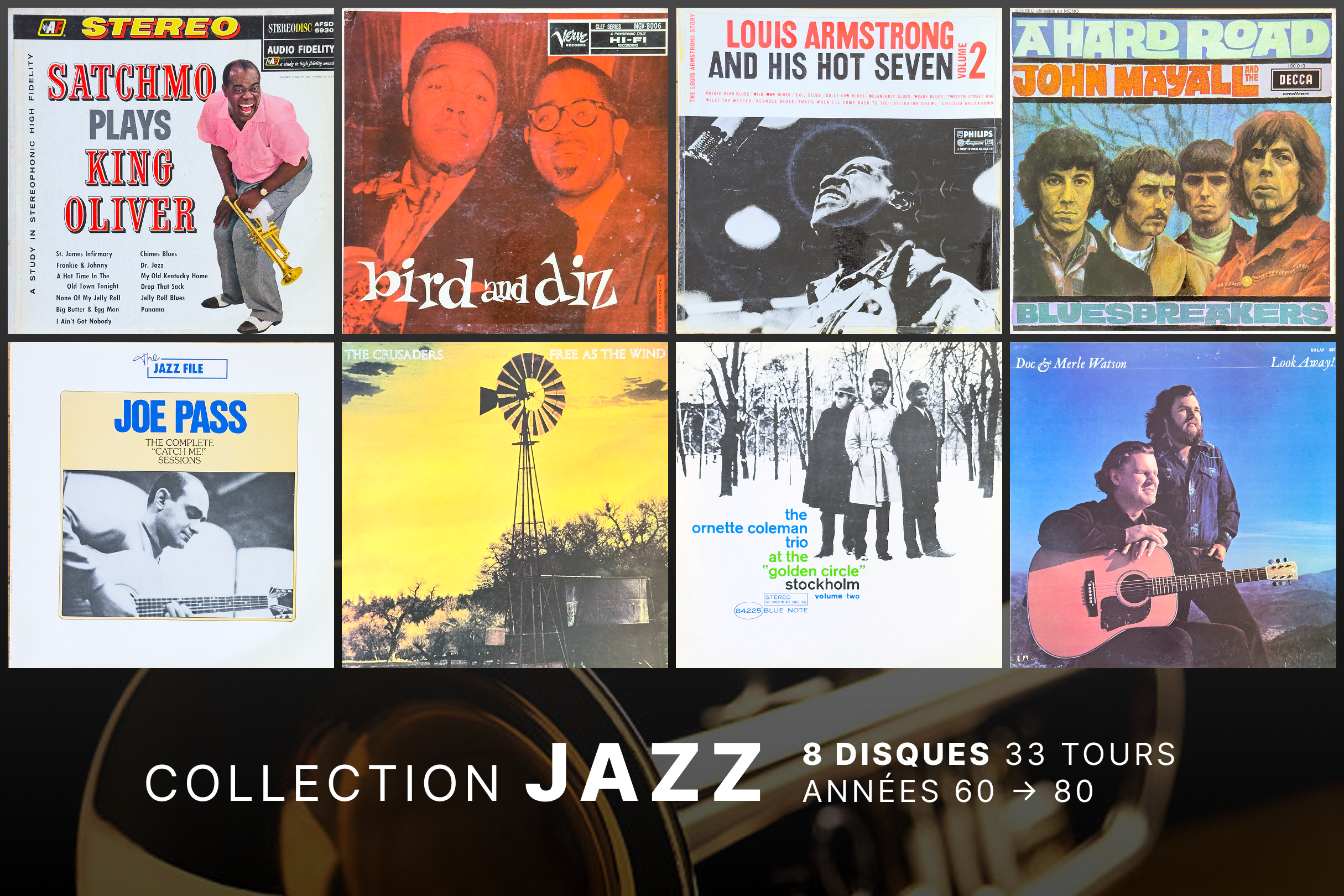 🎷 Lot de 8 vinyles jazz & blues : spécial collectionneurs !