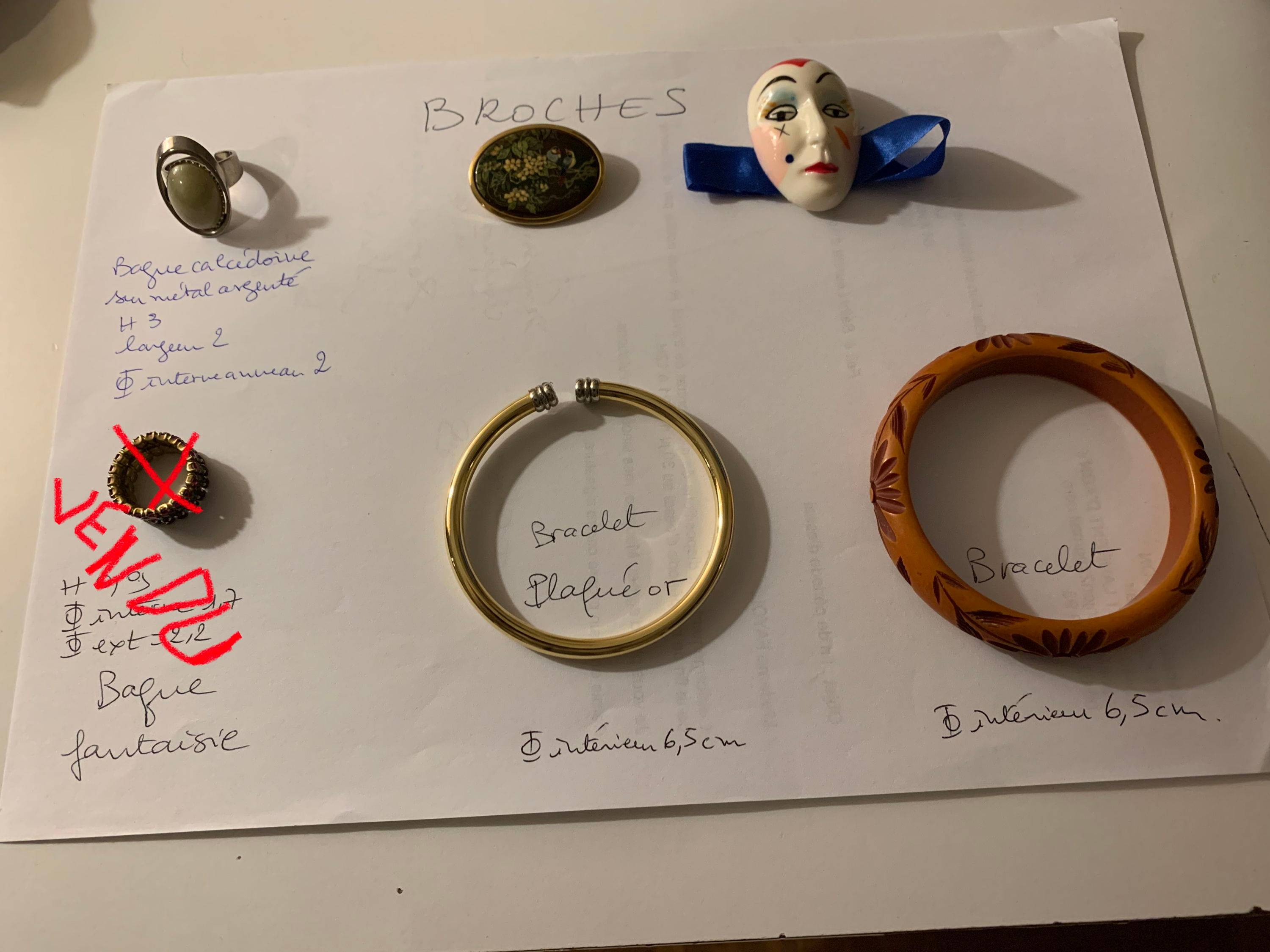 Vends bijoux fantaisie vintage