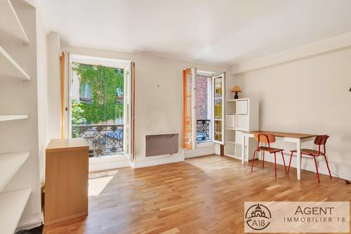 Vends appartement lumineux au calme - 21m² - rue des Martyrs
