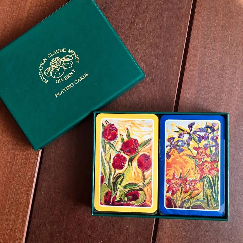 Vends 2 jeux de cartes vintage Fondation Claude Monet Giverny