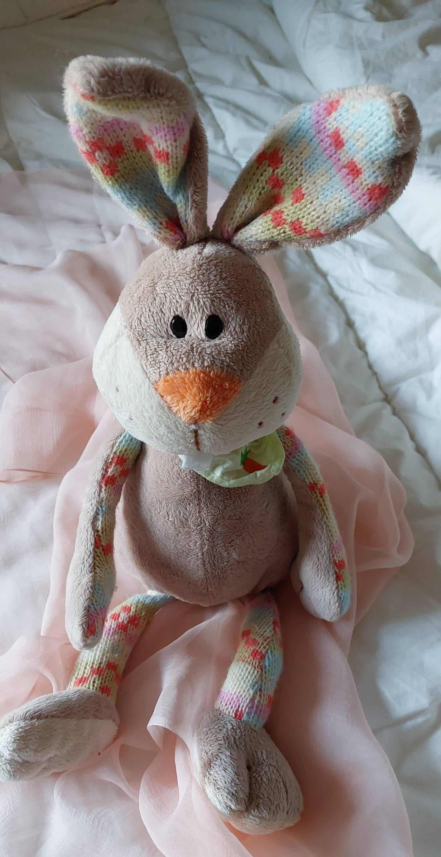 Lapin grand Doudou 46 cm marque Sonata