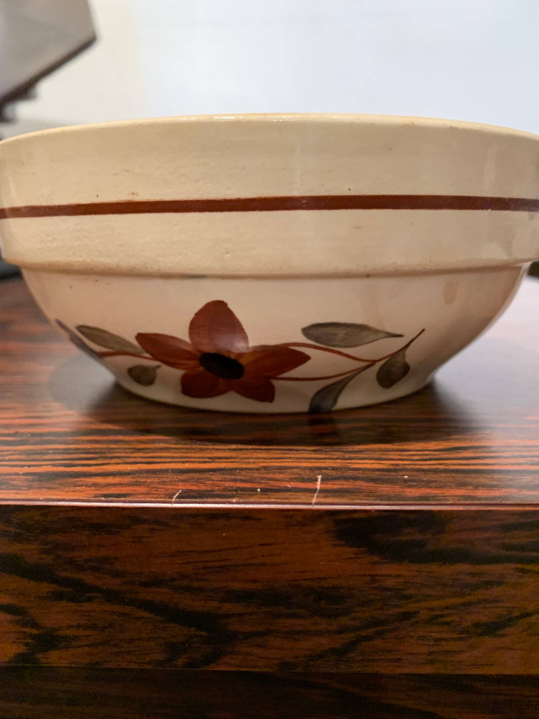 Jatte-coupe ronde ancienne faience Digoin Sarreguemines
