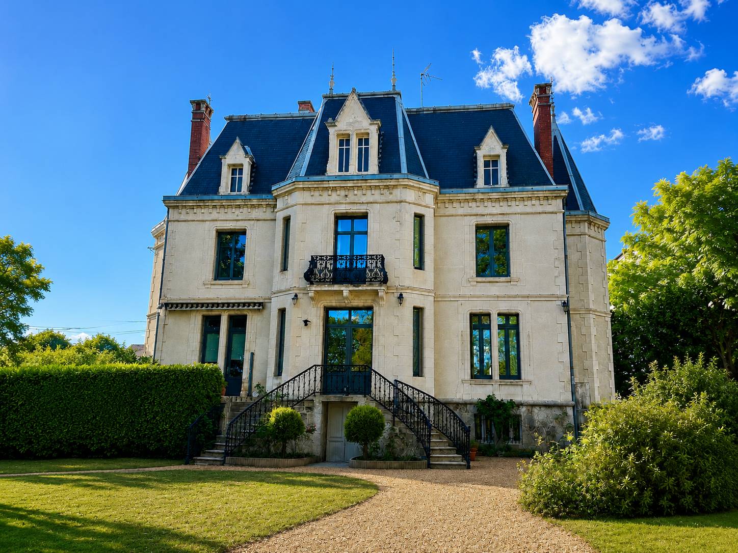 Culan-maison bourgeoise de 1920 - 7 pièces - 4 chambres édifiée sur un terrain clos et arboré de 5 000m²