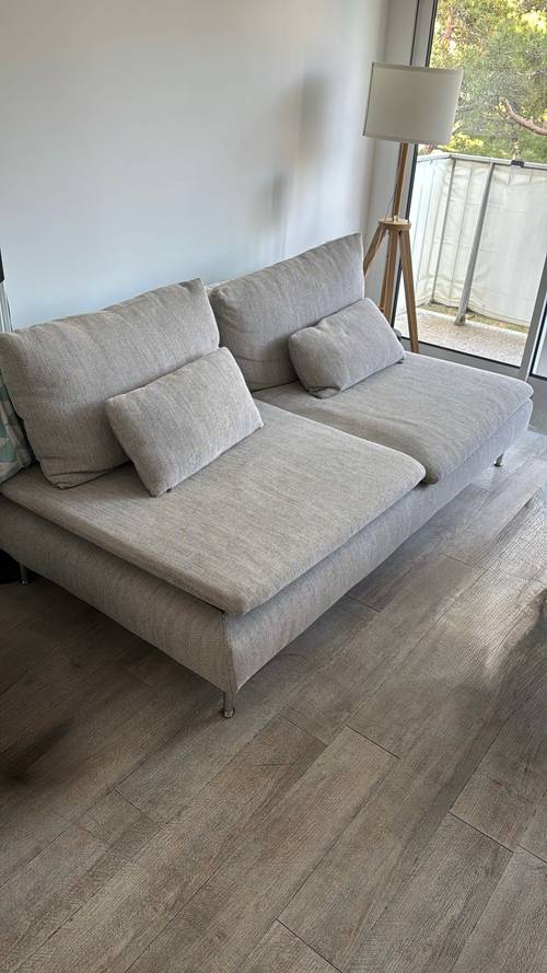 Vends canapé IKEA SÖDERHAMN 3 places – beige/brun – très bon état dispo mi-août