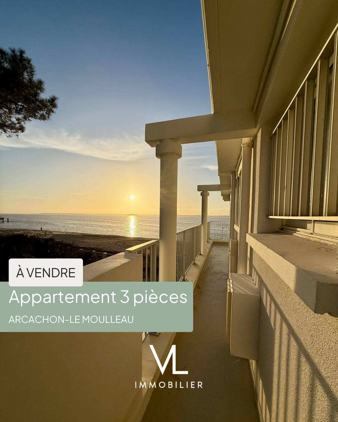 Vends appartement - 43m² - Première ligne au Moulleau