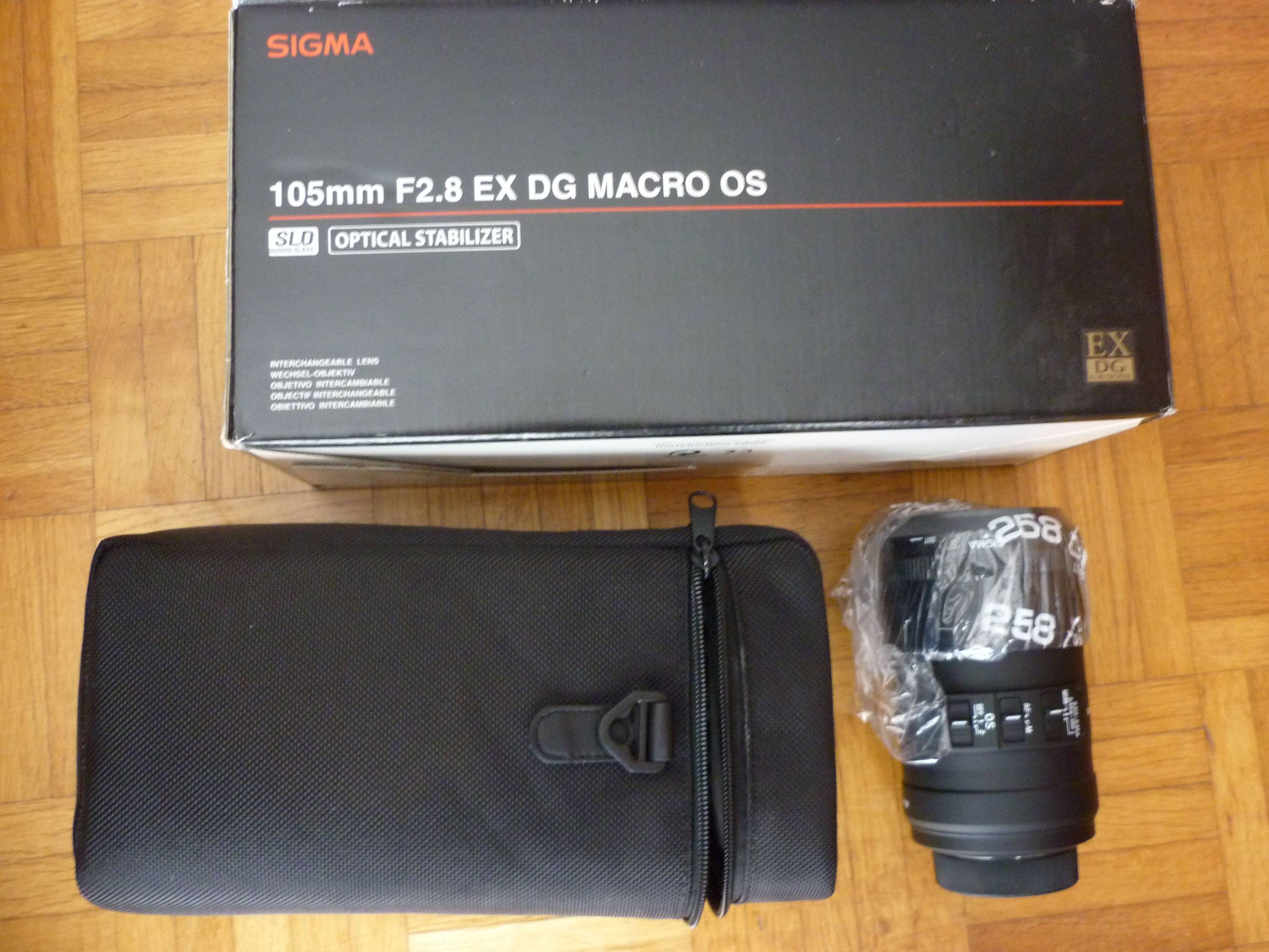 Vends objectif Sigma 105 mm
