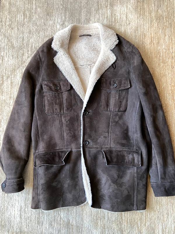 Vends veste en peau lainée - Taille L