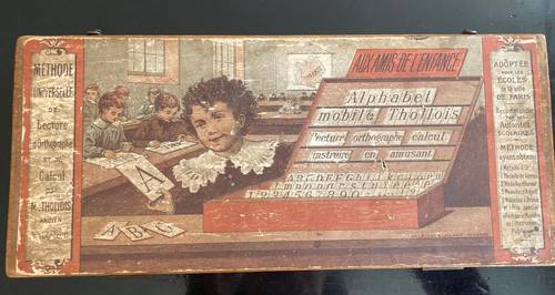 Vends ancienne boîte Alphabet mobile Thollois