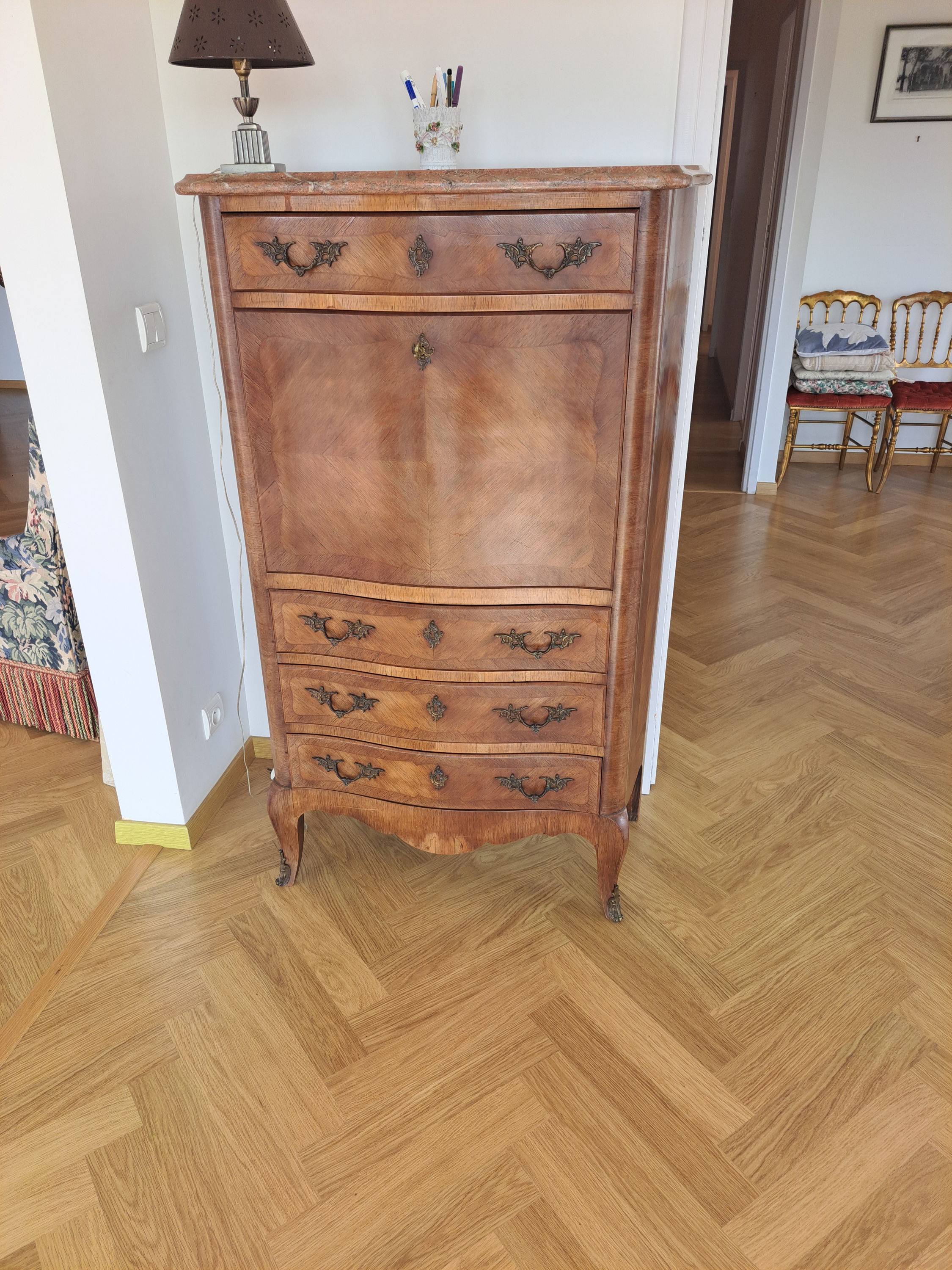 Vends secrétaire en arbalète