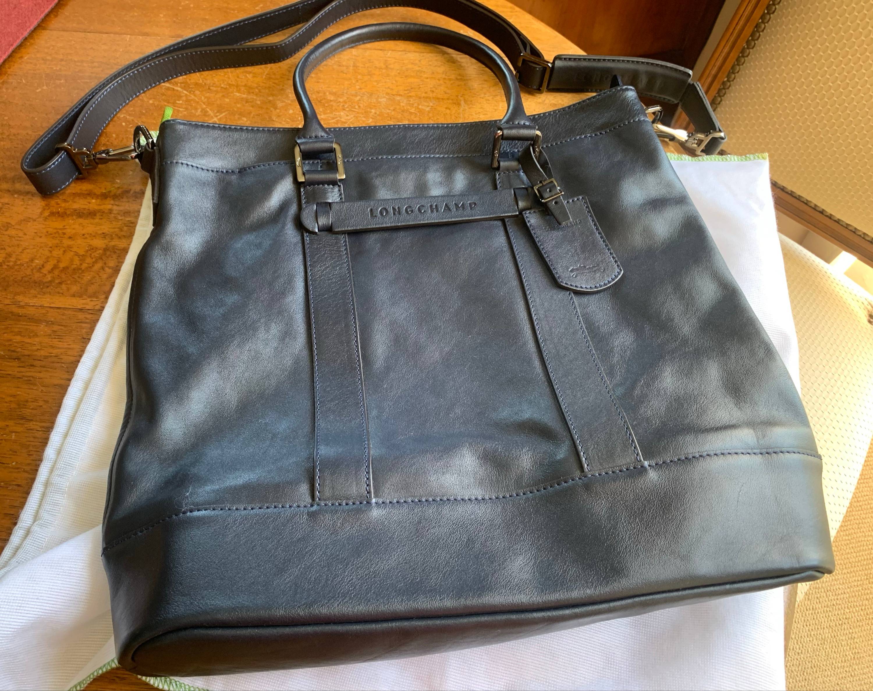 Vends sac en cuir Longchamp homme