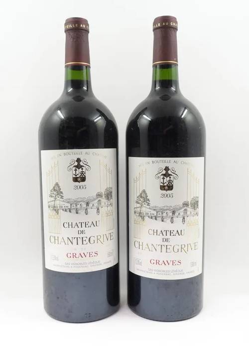 Vends 5 magnums de bordeaux rouge Château de Chantegrive 2005 Graves
