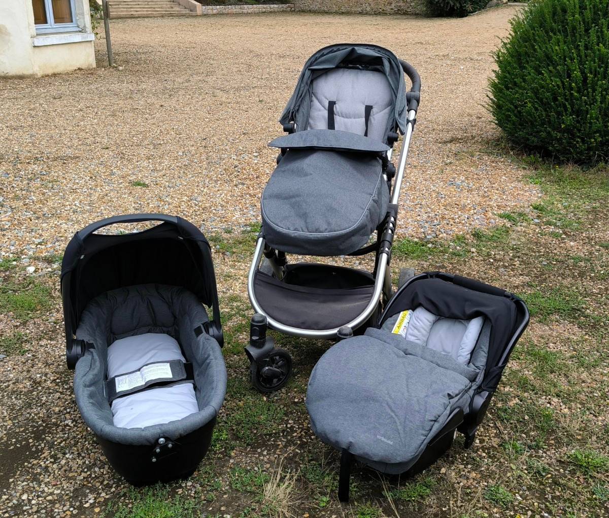 Vends poussette trio, vertbaudet