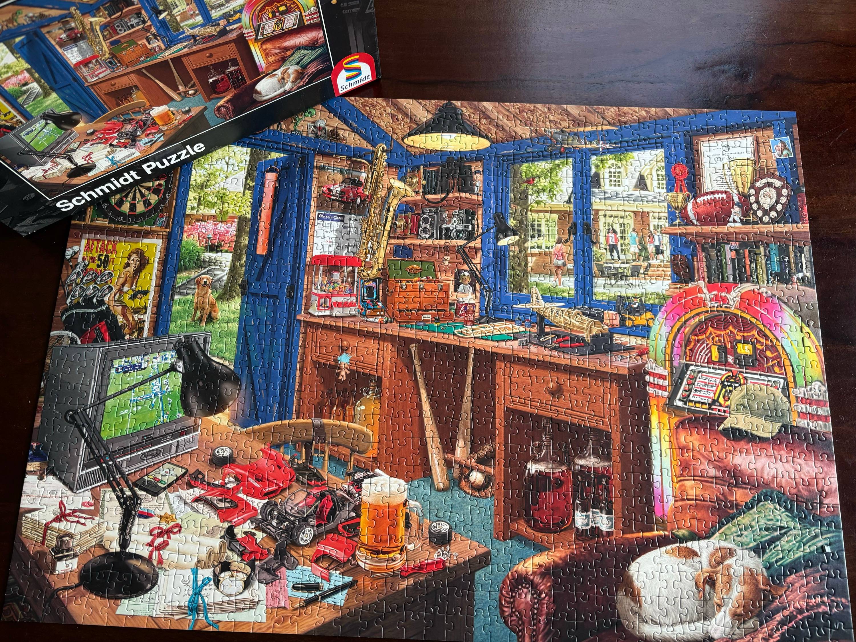 Vends puzzle 1000 pièces "L’atelier de Papa"