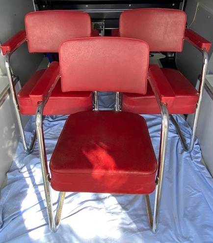 Vends 3 fauteuils de bureau vintage