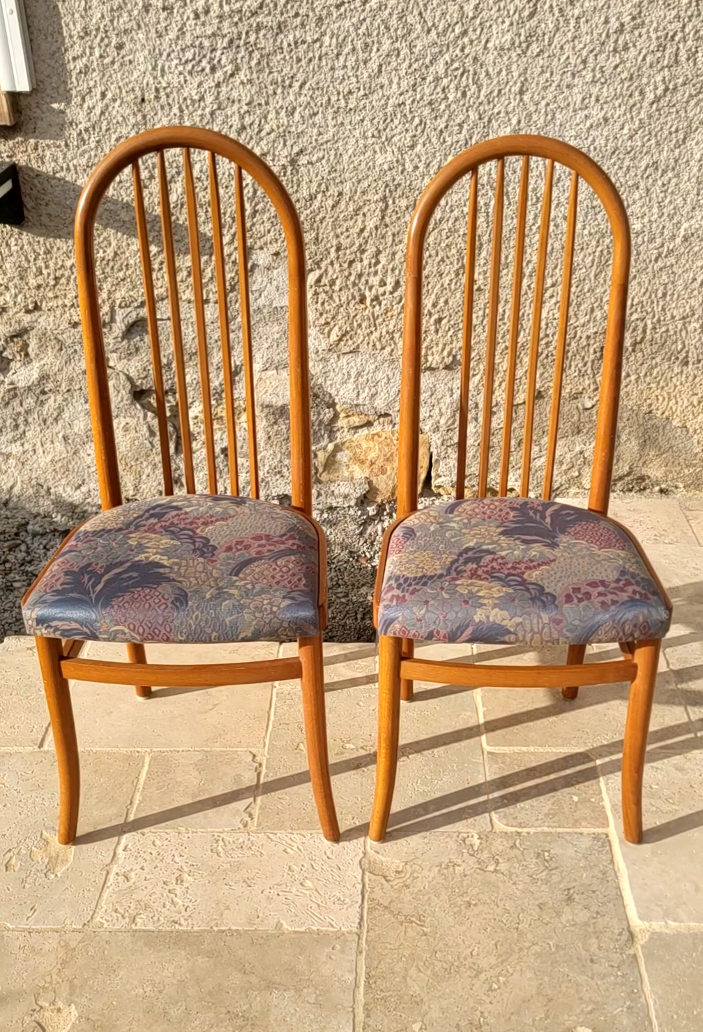 Vends lot de 2 chaises Baumann modèle Eden vintage TBE