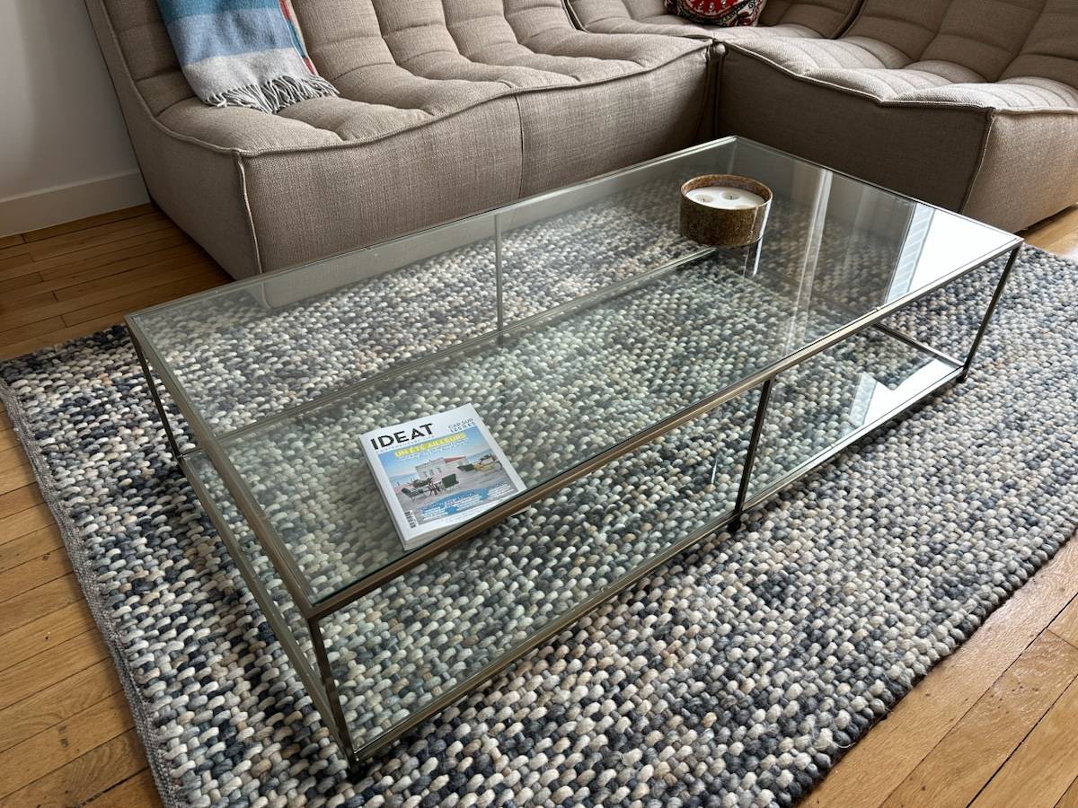 Table basse en verre AMPM 2 plateaux