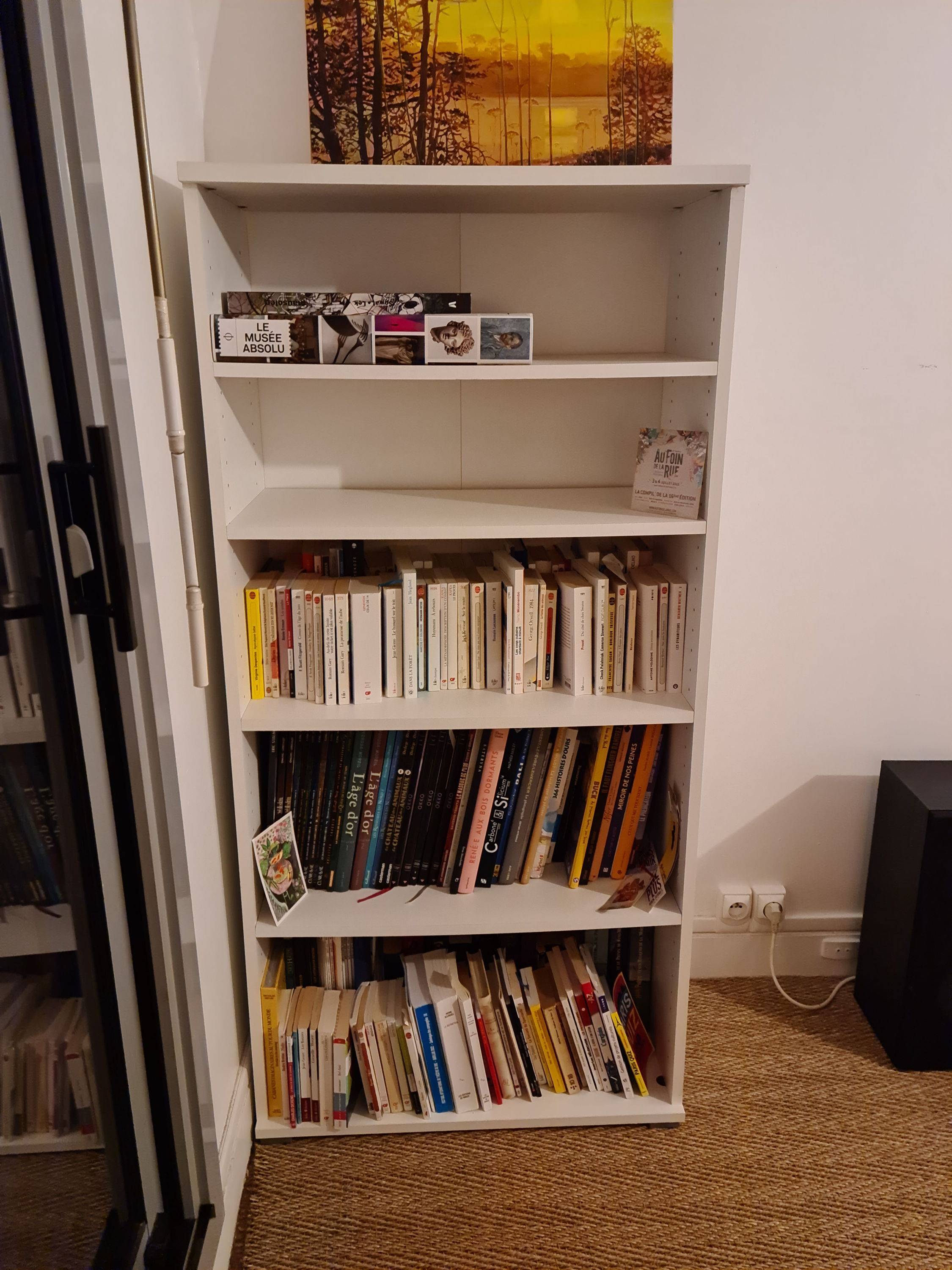 Bibliothèque/étagère blanche