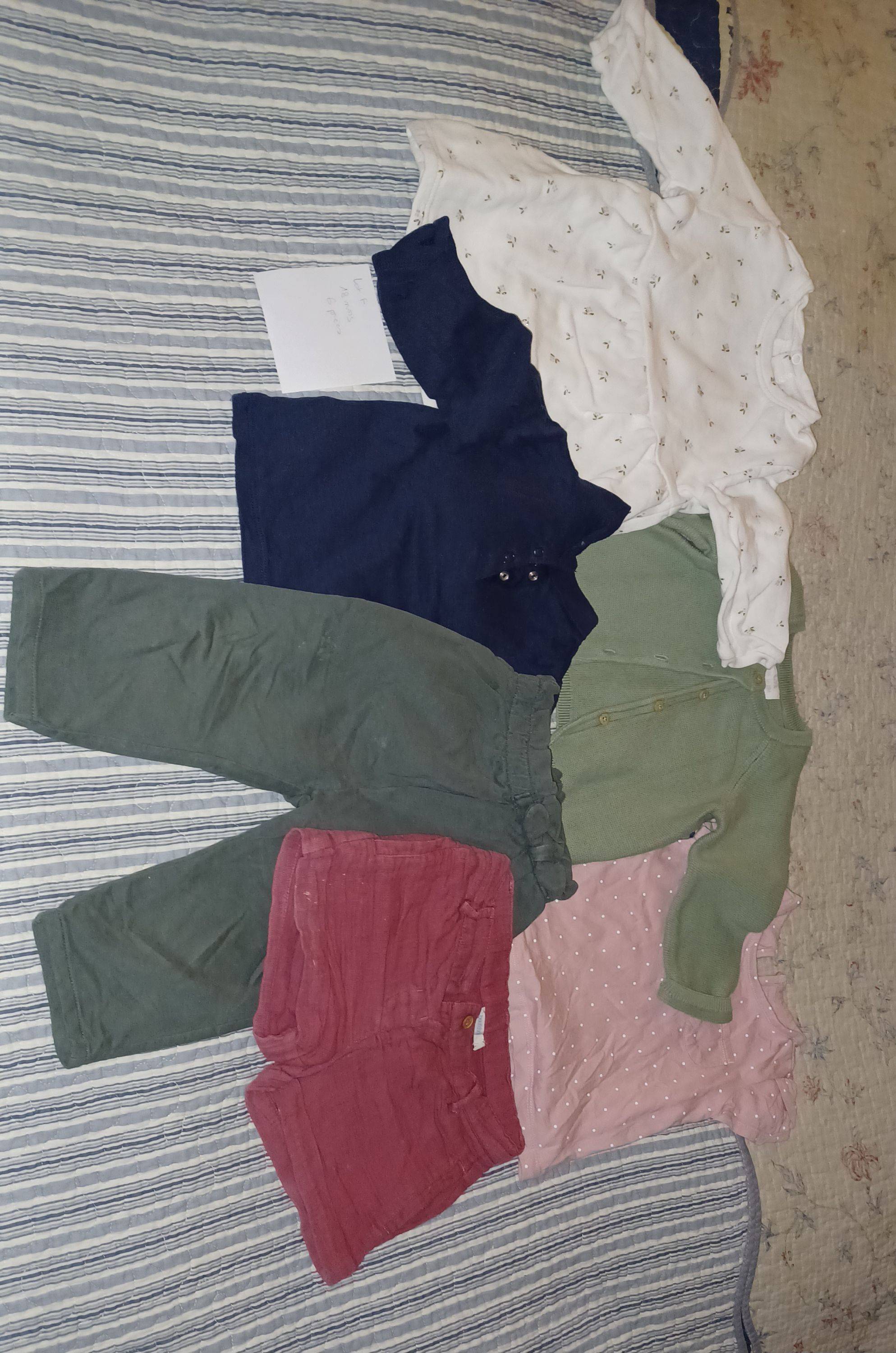 Vends lot vêtements enfant fille - Taille 18 mois - 6 articles