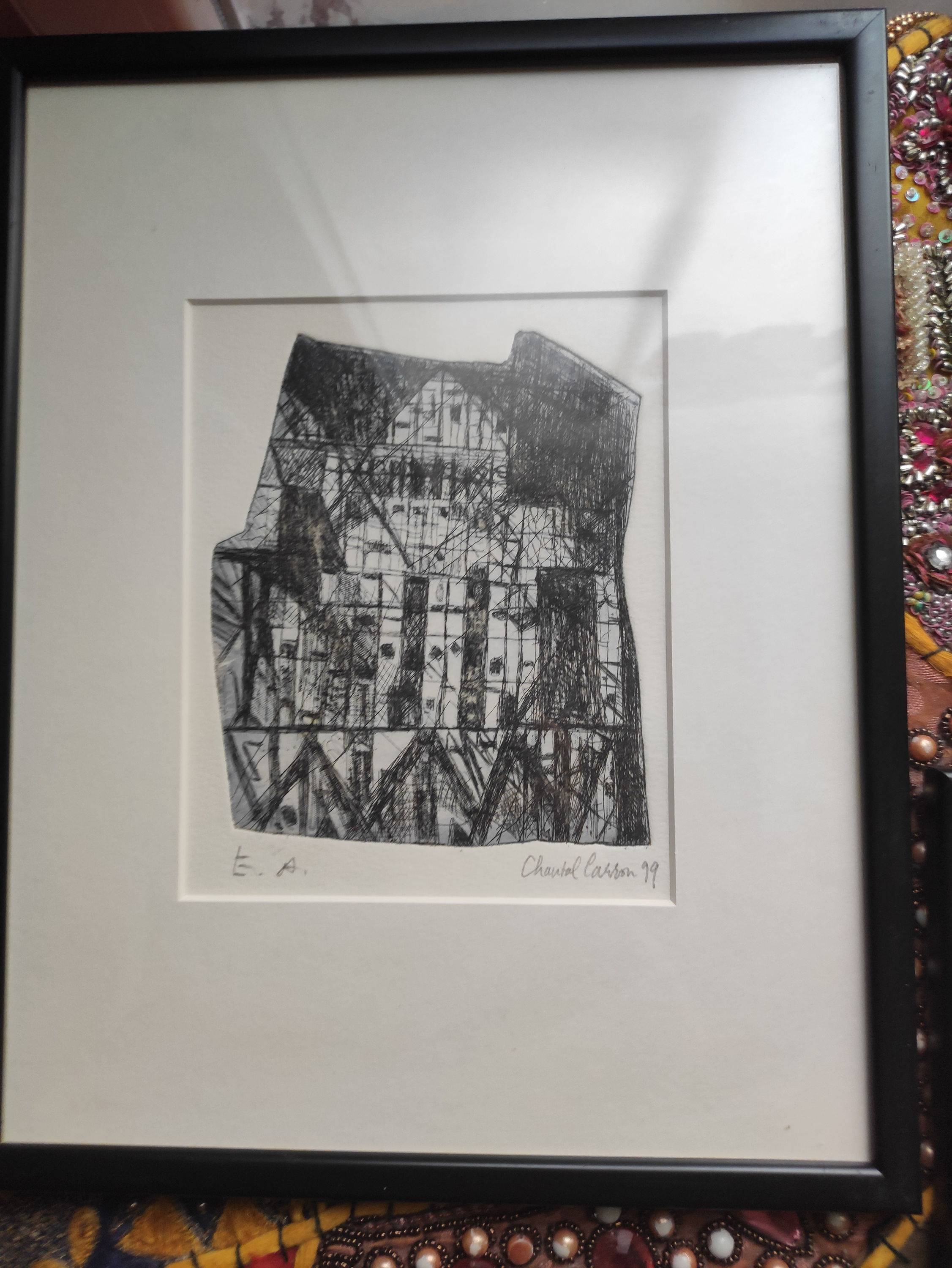 Vends 4 gravures de Chantal CARRON