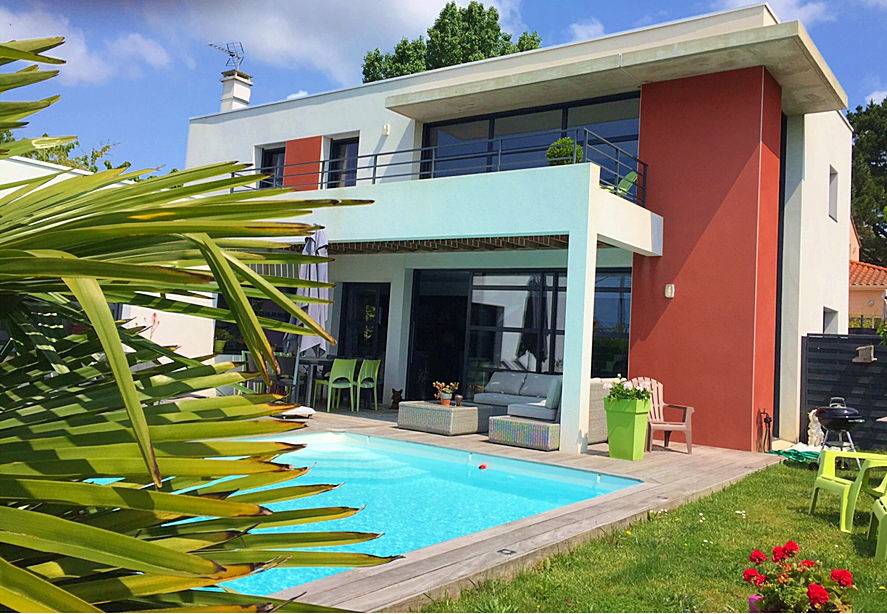 Loue villa à La Baule avec piscine chauffée à 1km de la mer - 4 chambres, 8 couchages