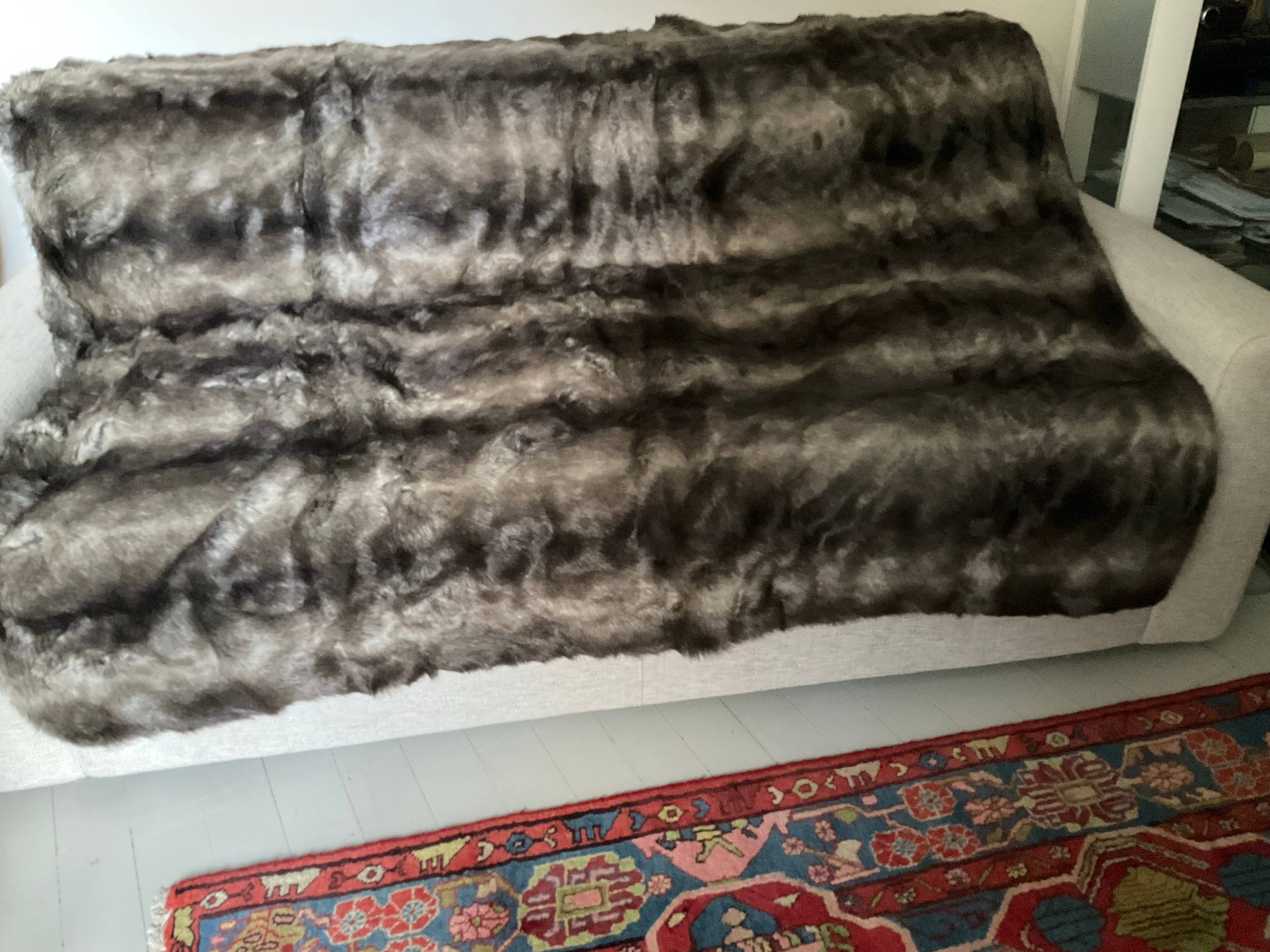 Vends plaid fausse fourrure
