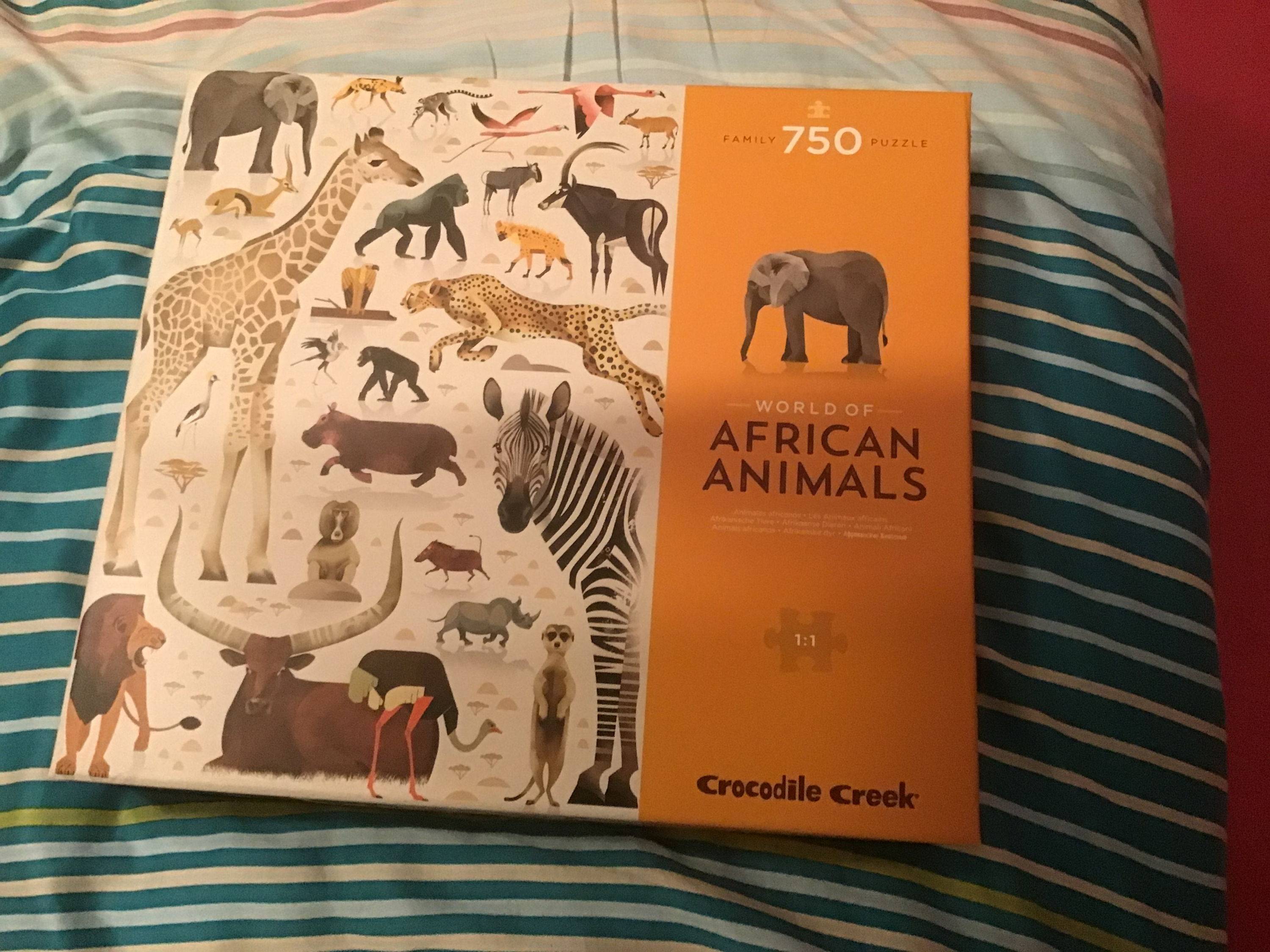 Puzzle de 750 pièces. Animaux d’Afrique