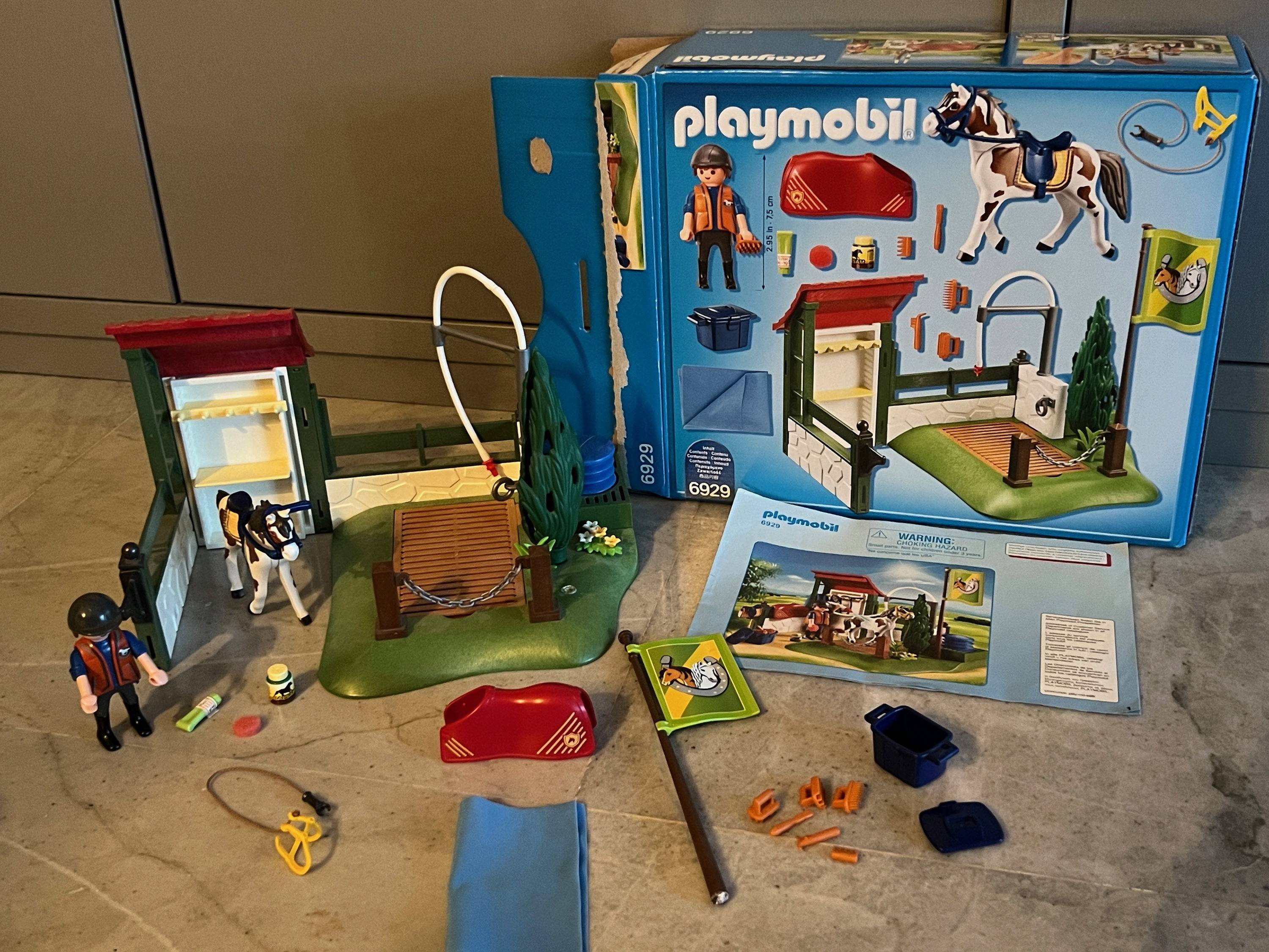 Playmobil country 6929 - lavage equitation - complet avec boite